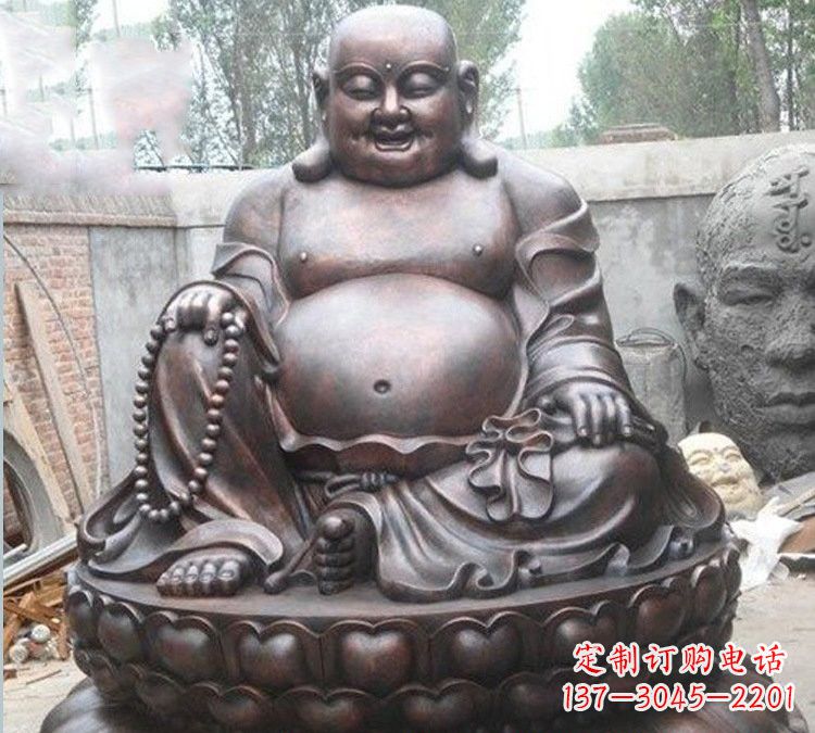 贵阳宗教庙宇弥勒佛铜雕222