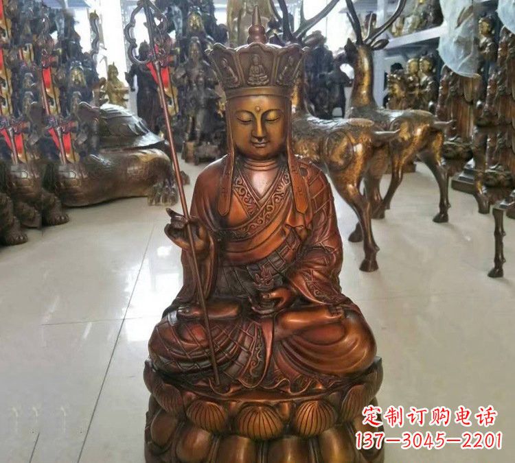 贵阳坐式地藏菩萨铜雕