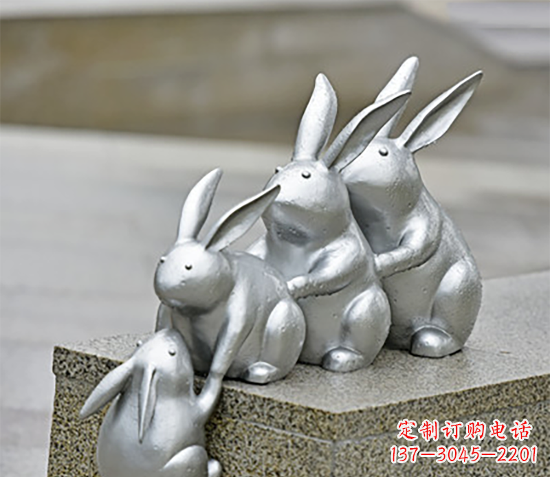贵阳兔子雕塑不锈钢
