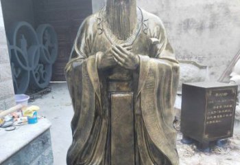 贵阳铸铜古代名人孔子雕塑
