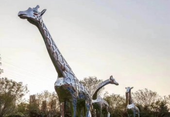 贵阳不锈钢长颈鹿雕塑