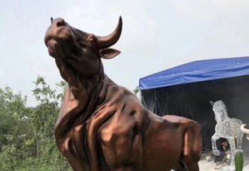 贵阳紫铜牛动物雕塑