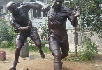 贵阳足球运动公园人物铜雕